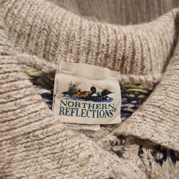 Vintage Northern Reflections Button-Up Sweater - Picture 3 of 4